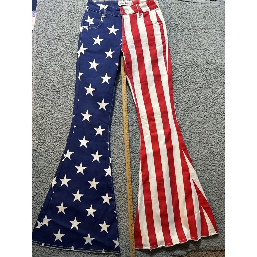 American Flag ranch dressn jeans Patriotic July 4 Th Outfit Independence